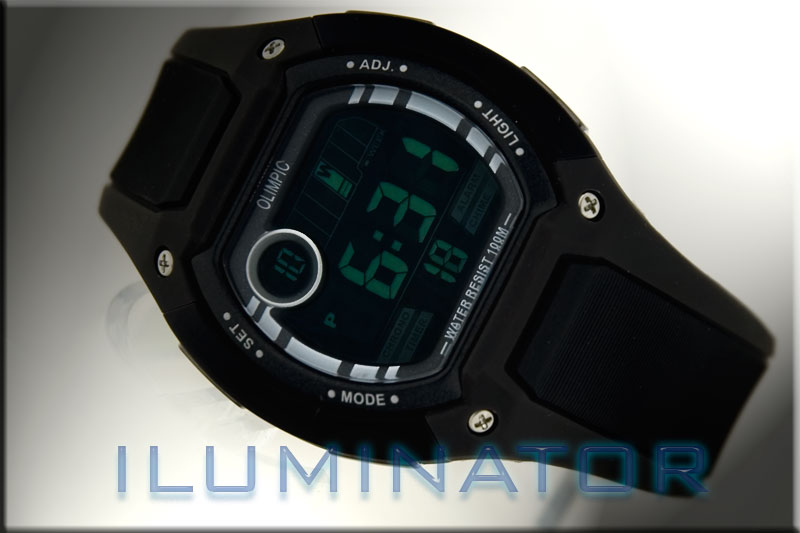 BLUELITE zegarek negatywowy wywietlacz TIMER 100WR(165)