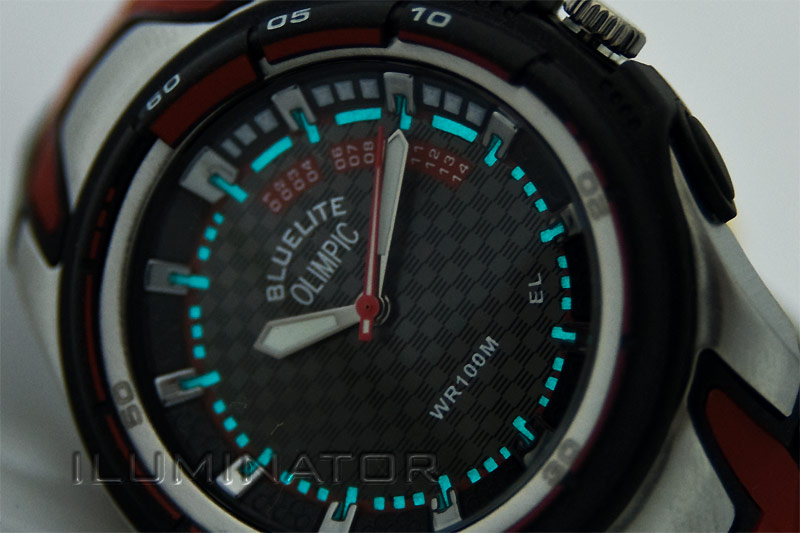 BLUELITE OLIMPIC zegarek analog ILUMINATOR(192)