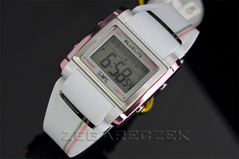 BLUELITE biały zegarek ILUMINATOR 50WR(209)M683