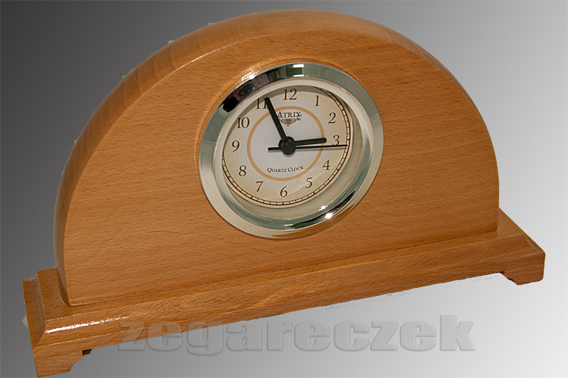ATRIX zegar kominkowy drewno dąb (2)