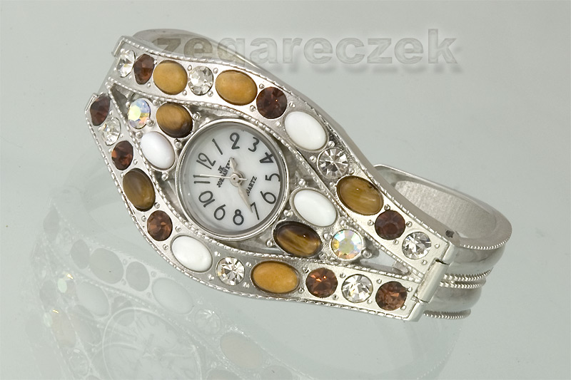 JORDAN KERR zegarek bangla perła i kolorowe kamyki (151)