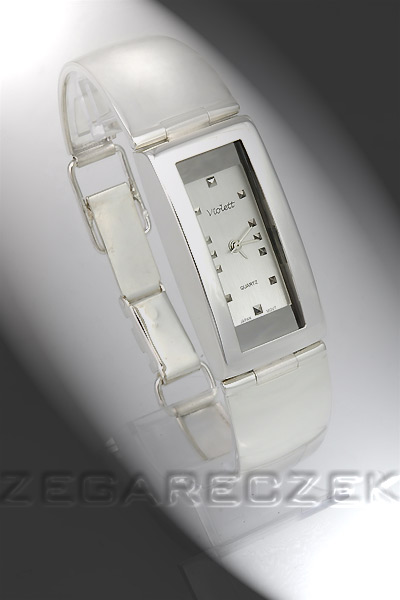 Srebrny zegarek zgrabny PROSTOKT pr 925 (142)