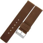 LAVVU Plain LSCUE22 - 22mm - ŚREDNI BRĄZ - Skórzany pasek do zegarka