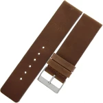 LAVVU Plain LSCUE24 - 24mm - ŚREDNI BRĄZ - Skórzany pasek do zegarka