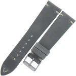 LAVVU Retro LSNUA22 - 22mm - Szary - Skórzany pasek do zegarka