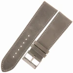 LAVVU Sport LSAUA24 - 24mm - Szary - Skórzany pasek do zegarka
