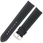 LAVVU Sport XL LSBXB22 - 22mm - Czarny - Skórzany pasek do zegarka