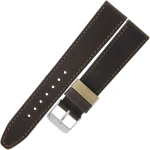 LAVVU Tailor LSOUC18 - 18mm - Ciemny brąz - Skórzany pasek do zegarka