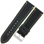 LAVVU Tailor LSPBY24 - 24mm - Czarny - Skórzany pasek do zegarka