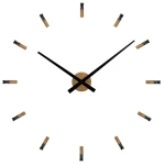 VLAHA Minimal VCT1043 - 80cm - Naklejany zegar ścienny z drewna dębowego