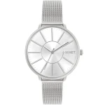 MINET MWL5137 - PRAGUE Pure Silver Mesh - Damski - Zegarek na bransolecie mesh