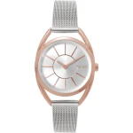 MINET MWL5019 - ICON Semi Rose Gold Mesh - Damski - Zegarek na bransolecie mesh