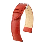 HIRSCH Duke M - CZERWONY - 20mm - Skórzany pasek do zegarka