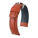 HIRSCH Grand Duke L - ZŁOTOBRĄZOWY - 22mm - Skórzany pasek do zegarka