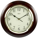 ADLER 21036 - 30cm - ORZECH - Drewniany zegar ścienny