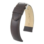 HIRSCH Kent L - BRĄZOWY - 22mm - Skórzany pasek do zegarka