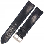 HORIDO 9201SL - GRANATOWY - 24mm - Skórzany pasek do zegarka