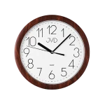 JVD H612.20 - 25cm - CIEMNY BRĄZ (imitacja drewna) - Zegar ścienny
