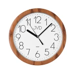 JVD H612.19 - 25cm - ŚREDNI BRĄZ (imitacja drewna) - Zegar ścienny