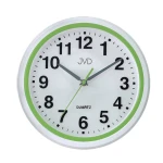JVD HA41.3 - 28cm - BIAŁY / Zielony - Zegar ścienny