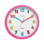 JVD HA46.2 - 25cm - RÓŻOWY - Zegar ścienny