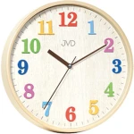 JVD HA49.1 - 29,5cm - JASNY BRĄZ (imitacja drewna) - Zegar ścienny