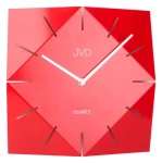 JVD HB21.1 - 28,5x28,5cm - CZERWONY - Zegar ścienny