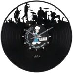 JVD HJ45 - 30cm - CZARNY - Zegar ścienny WINYL