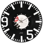 JVD HJ46 - 30cm - CZARNY - Zegar ścienny WINYL