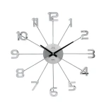JVD HT072 - 49cm - Zegar ścienny - Srebrny