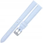 MINET Basic MSBUW12 - 12mm - BIAŁY - Skórzany pasek do zegarka