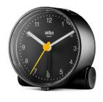 BRAUN BC01B - 6,9x6,9cm - CZARNY - Budzik wskazówkowy