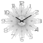 JVD HT108.1 - 49cm - Zegar ścienny - Srebrny