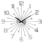 JVD HT109.1 - 49cm - Zegar ścienny - Srebrny