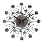 JVD HT111.3 - 35cm - Zegar ścienny - Czarny