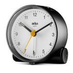 BRAUN BC01BW - 6,9x6,9cm - CZARNY / Biały - Budzik wskazówkowy
