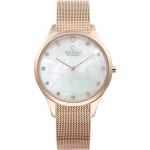 OBAKU V217LXVWMV - Fin Rose - Damski - Zegarek na bransolecie mesh