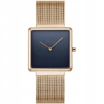 OBAKU V236LXVLMV - Kvadrat Azure - Damski - Zegarek na bransolecie mesh
