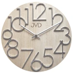 JVD HT99.1 - 30cm - Zegar ścienny - Jasny brąz