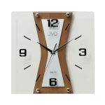 JVD NS17010/41 - 30x30cm - Zegar ścienny - Drewno i Szkło