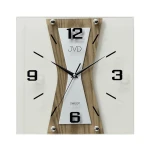 JVD NS17010/78 - 30x30cm - Zegar ścienny - Drewno i Szkło