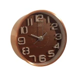 JVD HS22.2 - 9,5x9,5cm - Miedziany - Budzik wskazówkowy 
