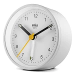 BRAUN BC12W - 7,5x7,5cm - BIAŁY - Budzik wskazówkowy
