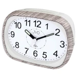 JVD SRP836.9 - 12x9cm - SZARA imitacja drewna - Budzik wskazówkowy