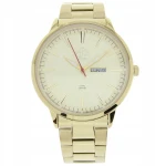 FUJI Time M7110QG - GOLD - Męski - Zegarek kwarcowy na bransolecie
