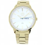 FUJI Time M7110QG - SILVER - Męski - Zegarek kwarcowy na bransolecie