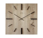 JVD HC45.1 - 40x40cm - JASNY BRĄZ (imitacja drewna) - Zegar ścienny