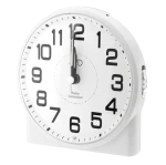 JVD RB22.1 - 11,5cm - BIAŁY - Budzik wskazówkowy DCF77