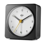 BRAUN BC03BW - 7,8x7,8cm - CZARNY / Biały - Budzik wskazówkowy