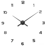 JVD HT465.1 - ~90cm - Zegar naklejany - Czarny